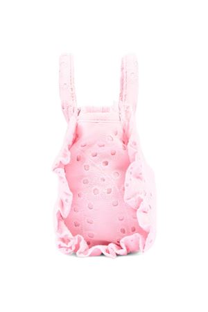 Borsa Vanity mini volant in cotone sangallo rosa SAINT BARTH KIDS | VAMI01802531L